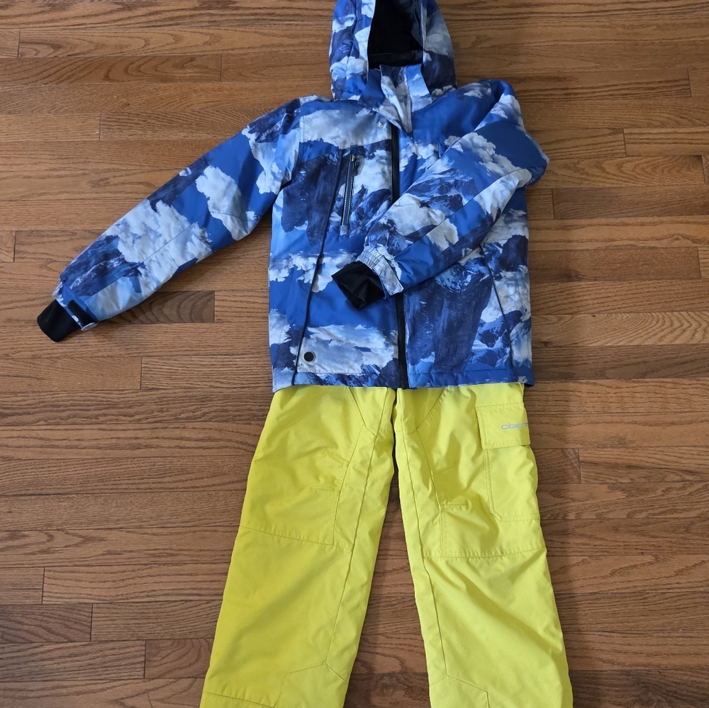 Noize/ Obermeyer Winter Ski Set Jacket + Bib Pants Kids Size 8/9
